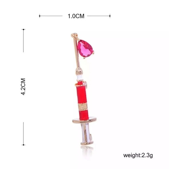 VQ Doctor Symbol Brooch - Picture 5 of 5